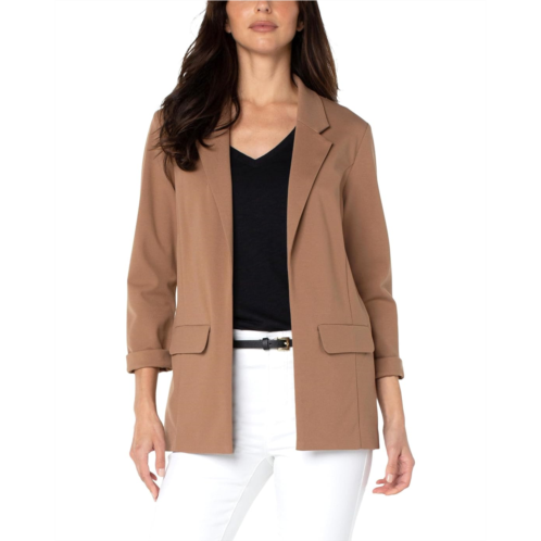 Womens Liverpool Los Angeles Petite Boyfriend Blazer with Princess Darts Super Stretch Ponte