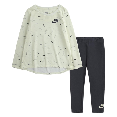 Nike Kids Swooshfetti Leggings Set (Toddler)