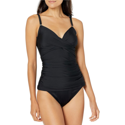 Calvin Klein Standard Tankini Swimsuit with Adjustable Straps and Tummy Control