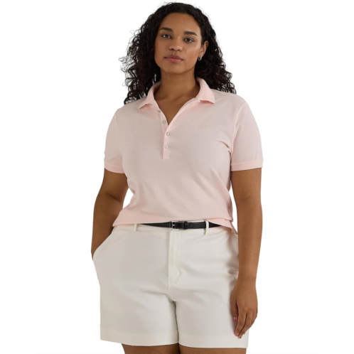POLO Ralph Lauren LAUREN Ralph Lauren Plus-Size Stretch Pique Polo Shirt