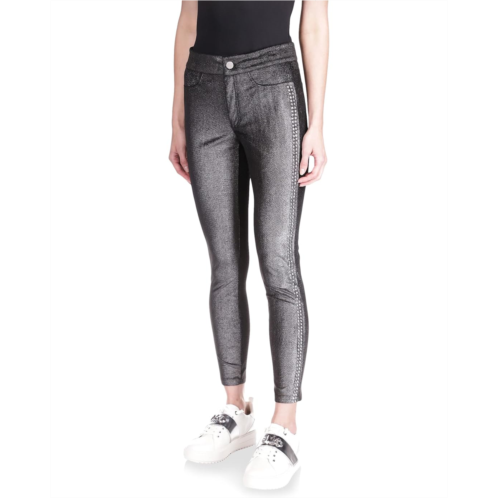 Michael Michael Kors Petite Stud Foil Velvet Leggings