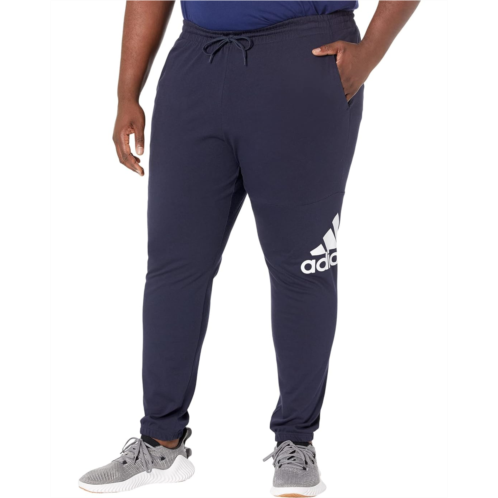 Mens adidas Essentials Single Jersey Tapered Badge Of Sport Pants