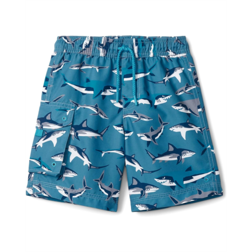 Hatley Kids Sneak Around Sharks Boardshorts (Toddler/Little Kids/Big Kids)