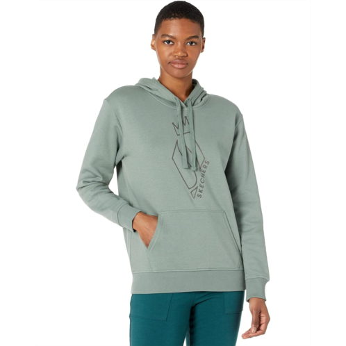 SKECHERS Gunmetal Diamond Crown Hoodie