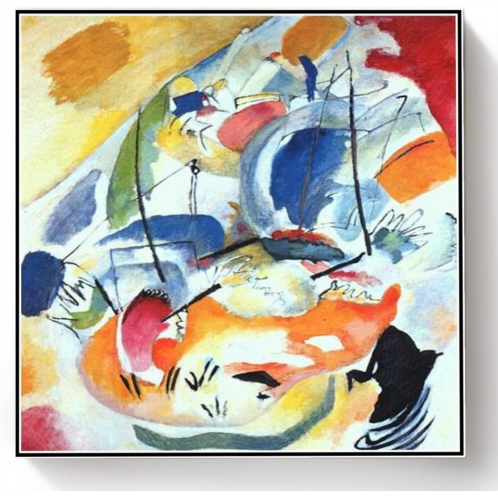 Hhydzq DIY Painting Kits for Adults?Improvisation Cannons Painting by Wassily Kandinsky Arts Craft for Home Wall Decor