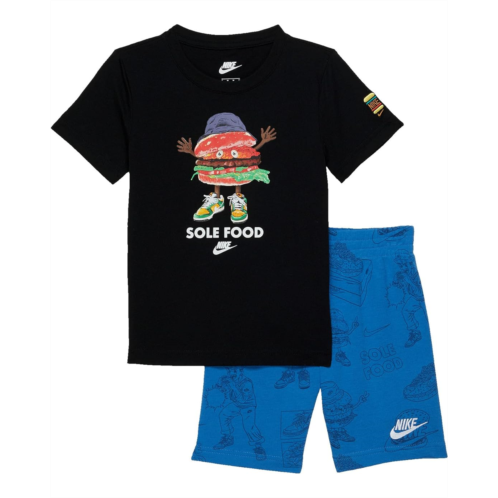 Nike Kids NSW Sole Food T-Shirt and Shorts Set (Toddler/Little Kids)