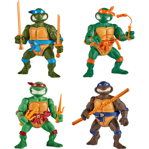 Teenage Mutant Ninja Turtles: Classic 4 Turtles 4-Pack Figure Bundle by Playmates Toys