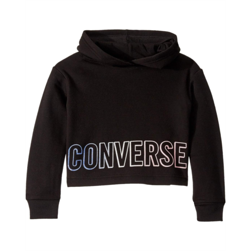 Converse Kids Fleece Glitter Wordmark Logo Pullover Hoodie (Little Kids)