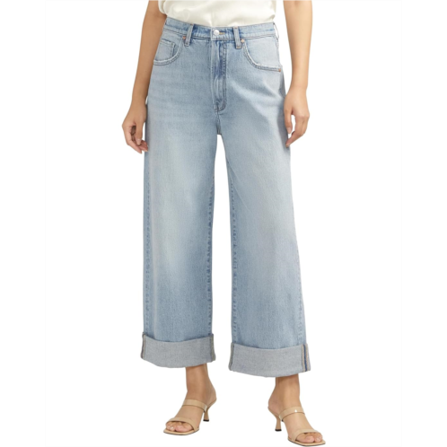 Silver Jeans Co. Womens Silver Jeans Co Baggy Wide Leg Crop L27934RCS230