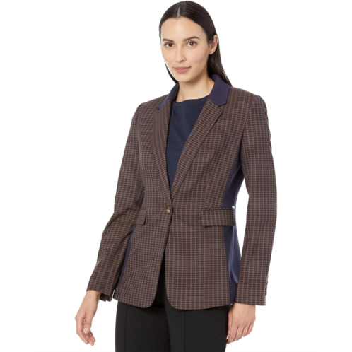 DKNY Long Sleeve One-Button Jacket