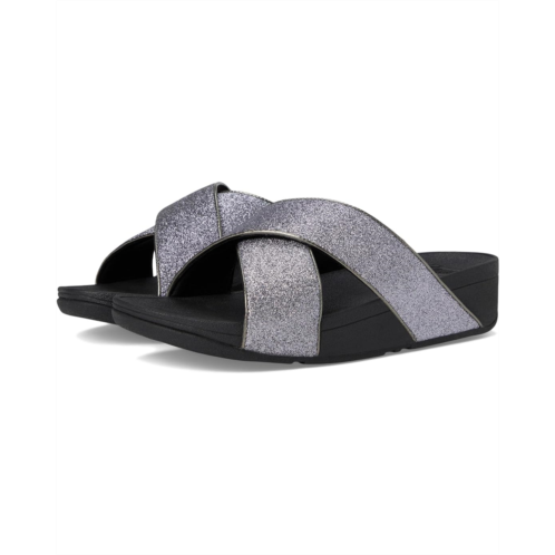 Womens FitFlop Lulu Glitterdust Cross Slides