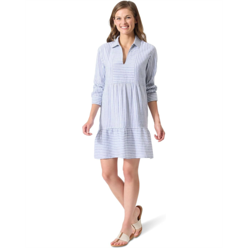 Womens Tommy Bahama Stamped Lucia Stampedripe Collar Dress