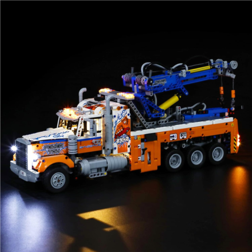 BRIKSMAX Led Lighting Kit for Heavy-Duty Tow Truck - Compatible with Lego 42128 Building Blocks Model- Not Include The Lego Set