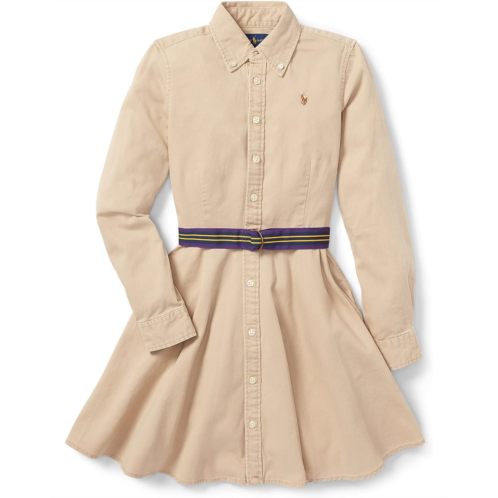 Polo Ralph Lauren Kids Belted Cotton Chino Shirtdress (Big Kids)