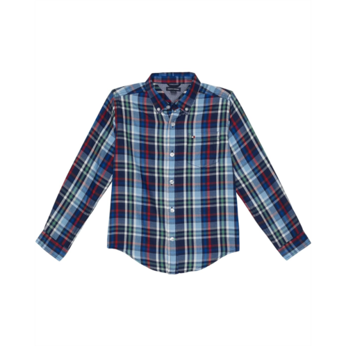 Tommy Hilfiger Kids Central Long Sleeve Plaid Button-Down Shirt (Little Kids)