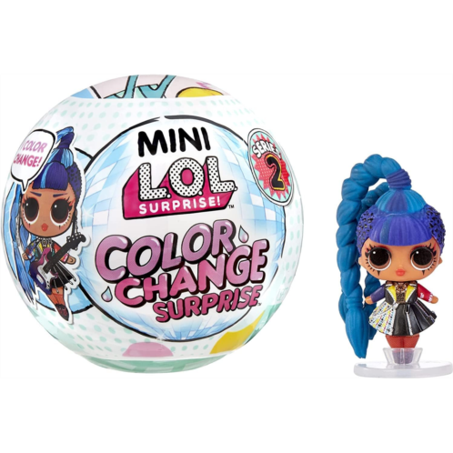 L.O.L. Surprise! Mini LOL Surprise Color Change Surprise Series 2 Mini Collectible Doll with 5+ Surprises, Holiday Toy, Stocking Stuffers, Great Gift for Kids Girls Ages 4 5 6+ Yea