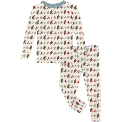 Kickee Pants Kids Print Long Sleeve Pajama Set (Toddler/Little Kids/Big Kids)