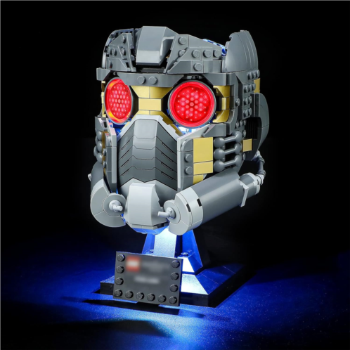Mililier LED Light Kit for Lego 76251 Star-Lords Helmet Set, Compatible with Lego 76251 Building Blocks Model(Not Include Blocks Set)