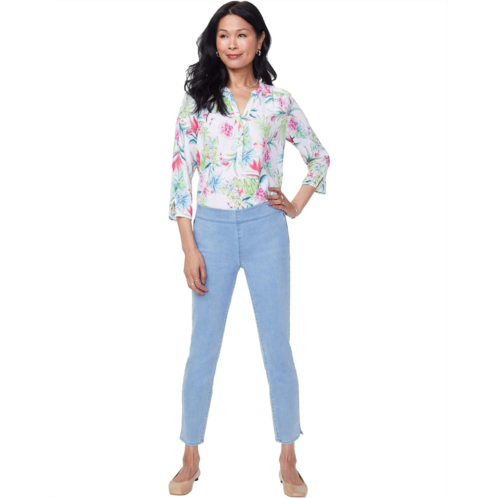 NYDJ Plus Size Plus Size Pull-On Skinny Ankle with Side Slits in Belle Isle