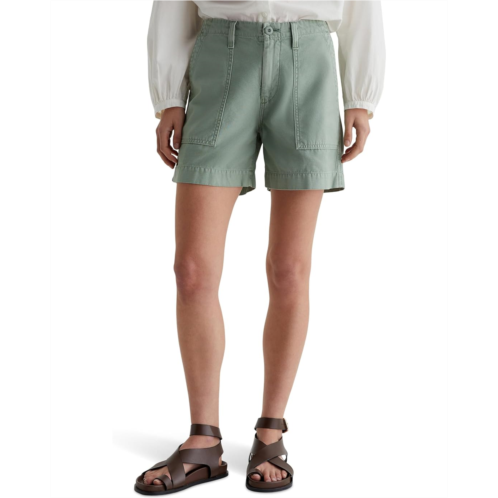 Womens AG Jeans Rosa Mid Rise Utility Shorts