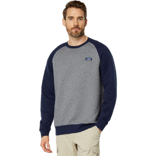 L.L.Bean Mens LLBean Quilted Crew Neck Color-Block