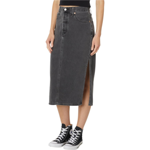 Womens Levis Womens Side Slit Skirt