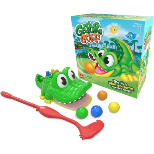 Gator Golf - Putt The Ball into The Gators Mouth to Score Game by Goliath, Single, Gator Golf, 27 x 27 x 12.5 cm for age 3+ years