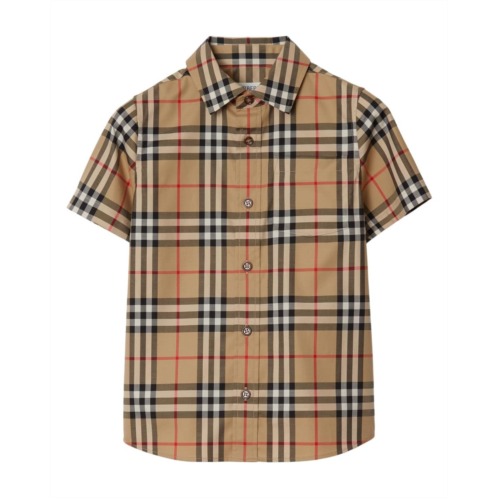 Burberry Kids Owen Short Sleeve Vintage Check Shirt (Toddler/Little Kid/Big Kid)