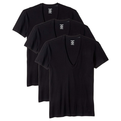 Mens 2(X)IST Essential 3-Pack Slim Fit Deep V-Neck T-Shirt