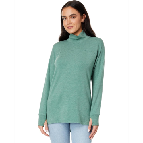 L.L.Bean Womens LLBean SoftFlex Mock Neck Pullover