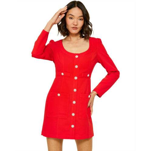 Womens line and dot Phillipa Mini Dress