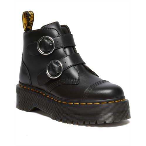 Dr. Martens Womens Dr Martens Devon Circle Leather Platform Boots