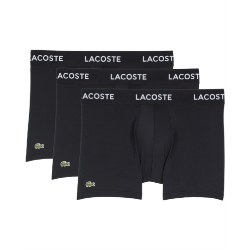 Lacoste 3-Pack Solid with Semi Fancy Belt Underwear Trunks