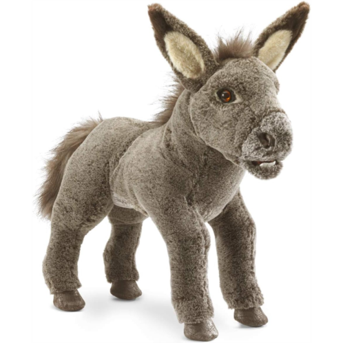 Folkmanis Baby Donkey Hand Puppet, Brown; Tan