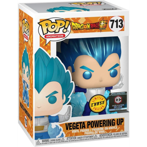POP Funko Vegeta Powering Up Dragon Ball Super Metallic Chase Chalice Collectibles Exclusive