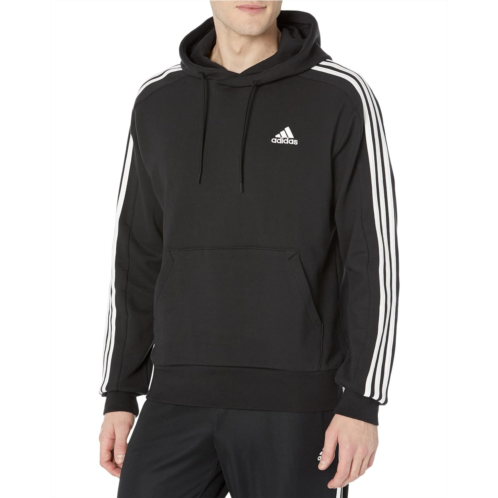 Mens adidas Essentials French Terry 3-Stripes Pullover Hoodie