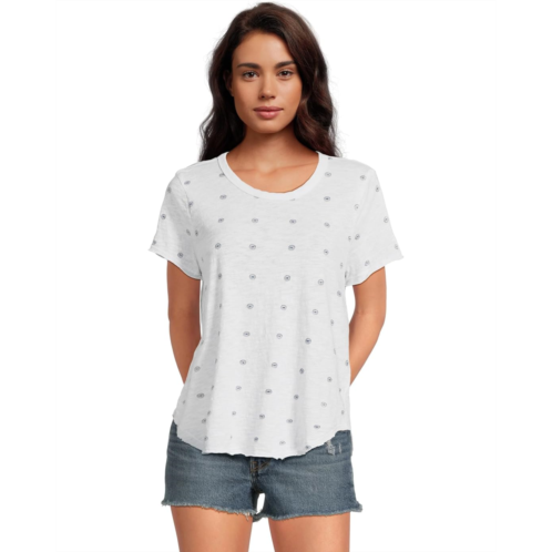 Womens Mod-o-doc Short Sleeve Shirttail Crew Neck Tee