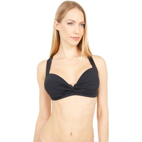 La Blanca Island Goddess Keyhole Banded Bra Top