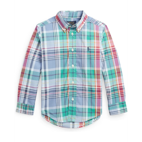 Polo Ralph Lauren Kids Plaid Cotton Poplin Shirt (Little Kids)