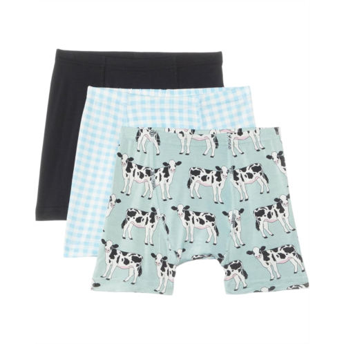 Kickee Pants Kids Print Boxer Brief Set of 3 (Toddler/Little Kid/Big Kid)