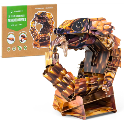 MAKEBUG Educational Toys Celebrate with Learning STEM Toy for Boys and Girls - Early Development, Learning, and Social Interaction at Valentines Day and Birthdays((Armadillo Lizard, Ages 7