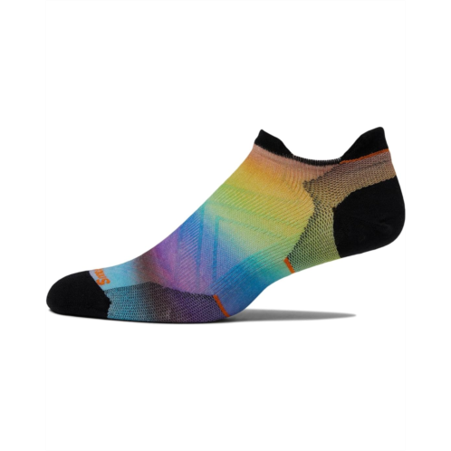 Unisex Smartwool Run Zero Cushion Pride Rainbow Print Low Ankle Socks