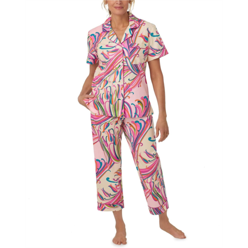 Womens Bedhead PJs Trina Turk x Bedhead Short Sleeve Cropped PJ Set