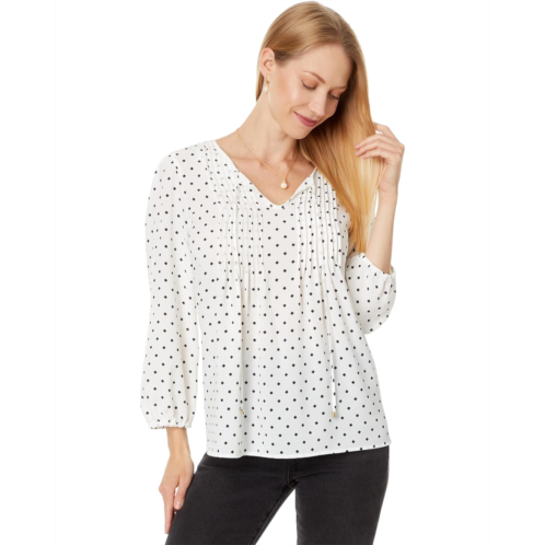 Womens Tommy Hilfiger Dot Pintuck Blouse