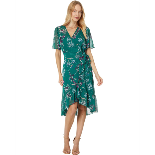 Calvin Klein Chiffon Floral Midi