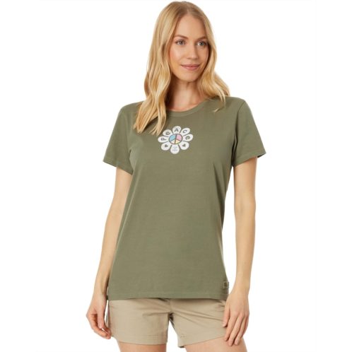 Life is Good Peace Flower Long Sleeve Crusher-Lite Tee