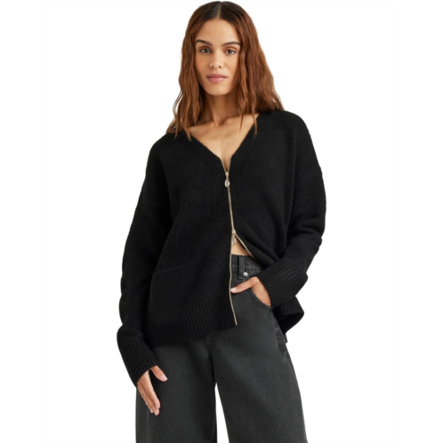 Womens Splendid Zeena Zip Up Cardigan