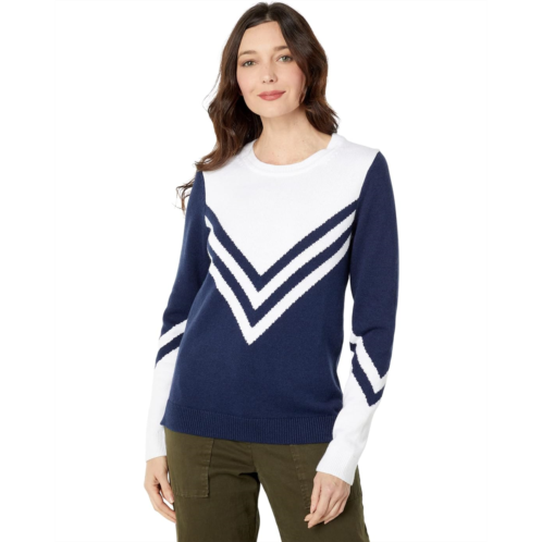 Womens Southern Tide Long Sleeve Mckenna Chevron Sweater