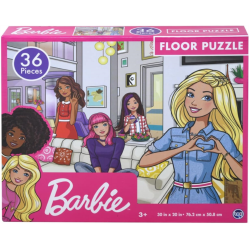 TCG Toys Barbie - Kids Floor Puzzle. Educational Gifts for Boys and Girls. Colorful Pieces Fit Together Perfectly. Great Preschool Aged Learning Gift.