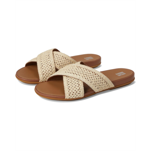 Womens FitFlop Gracie Woven Cross Slides
